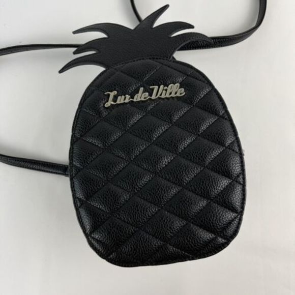 Lux de Ville Handbags - Lux De Ville Women's Purse Limited Edition Black Gothic Pineapple Crossbody Zipp